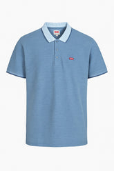 Men’s sky blue double shade polo Tee